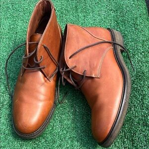 Johnston & Murphy Brown Chukka Boots Polished Leather